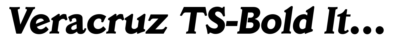 Veracruz TS-Bold Italic